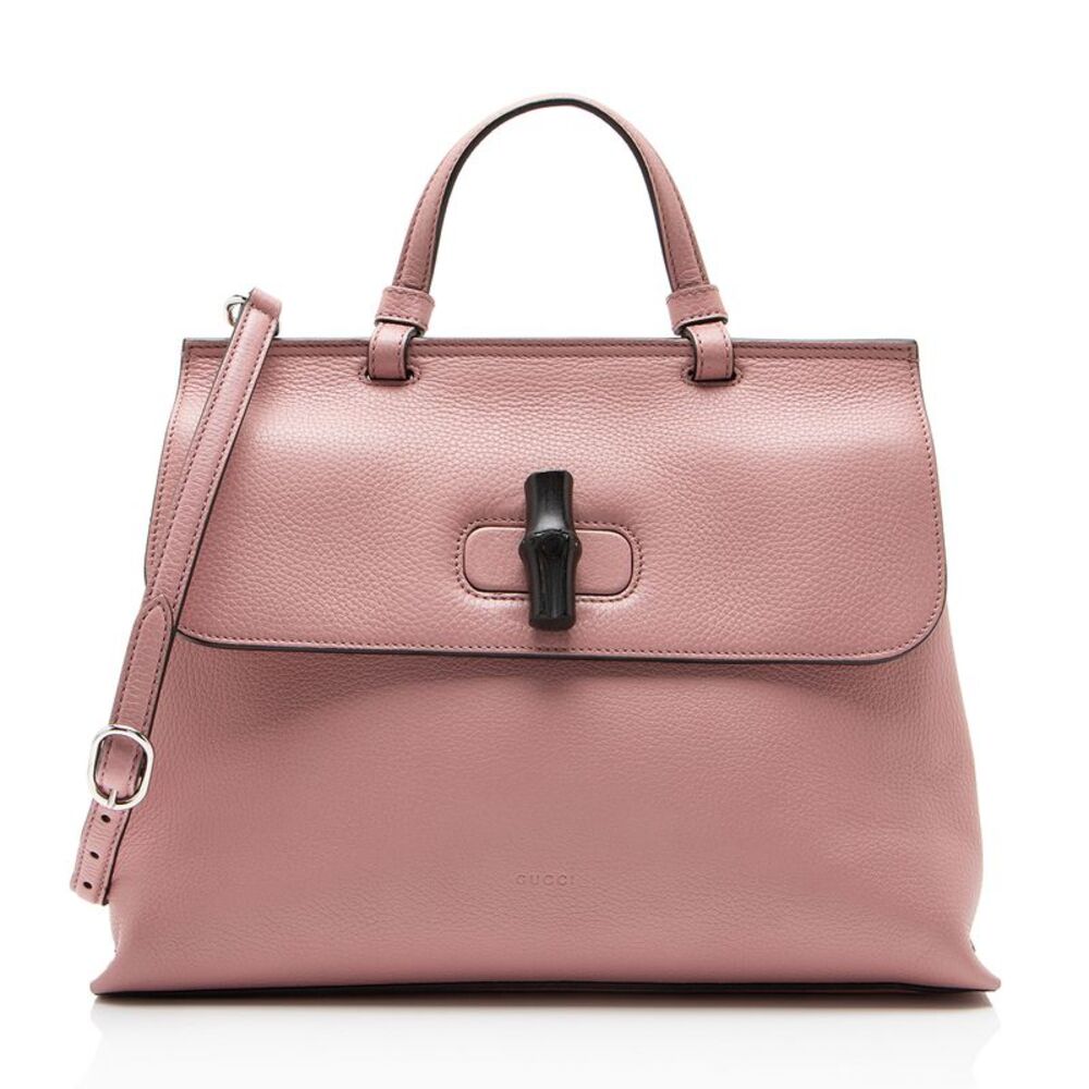Gucci Leather Bamboo Daily Medium Top Handle